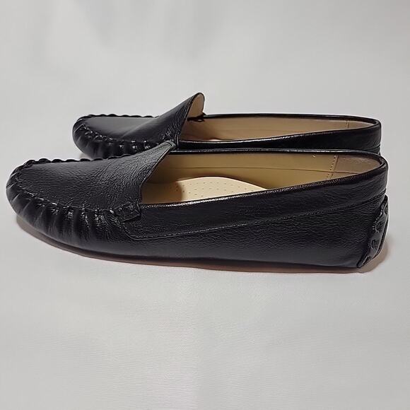Cole Haan Grand OS Black Nubuck Leather Women's 7.5B Morgan Slipper Moccasin - Picture 7 of 13